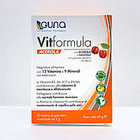 Vitformula ACEROLA (GUNA, Италия) 30 саше, 60 г. Для здоровья кожи, волос, ногтей и организма в целом