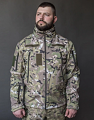 Військова куртка тактична Soft shell мультикам Куртка демісезонна MILIGUS "Patriot" армійська для ЗСУ р. XL