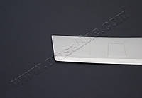 Накладки на задний бампер Skoda Roomster 2007- матированный Защитные декоративные накладки на бампер авто 2
