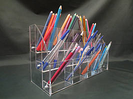 Підставка для ручок, олівців на 12 відділів - по 4 відділи в 3 ряди