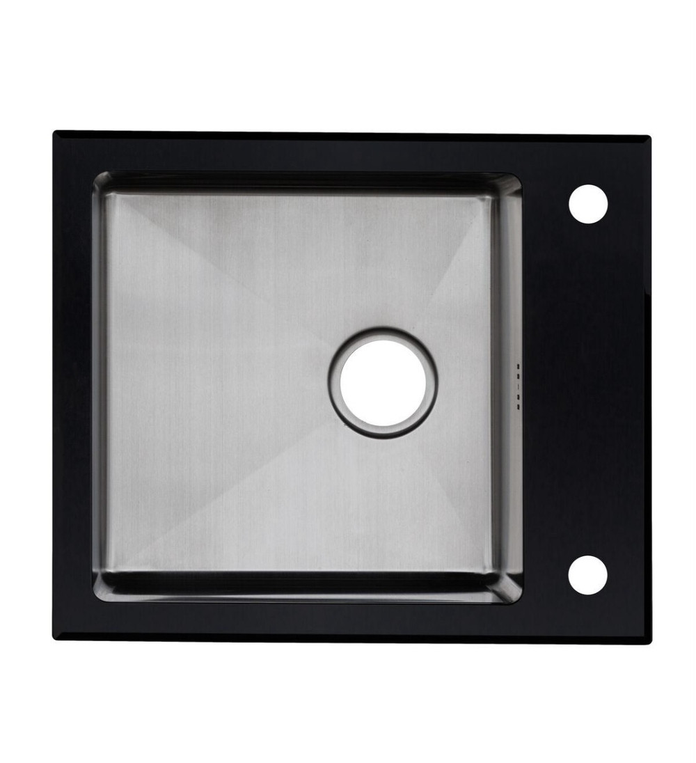 Мийка для кухні Handmade Dante Glass 60х51х20 см з нержавіючої сталі