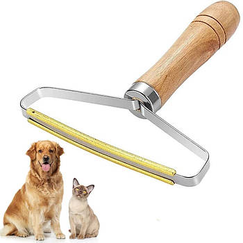 Щітка для видалення катишків та шерсті (10х9см) / Щітка бритва для чищення одягу та килимів від шерсті