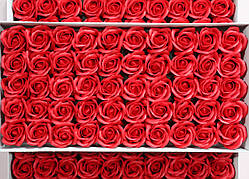 Мильна троянда червона для створення розкішних нев'янучих букетів і композицій з мила