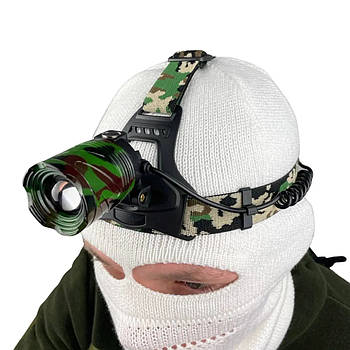 Тактичний ліхтар налобний