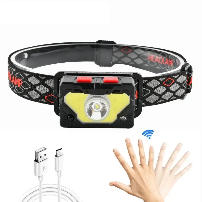 Ліхтар налобний акумуляторний сенсорний Quantum QM-FL4020 Master LED COB