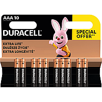 Батарейки ААА Duracell Basic 1.5V LR6 10 шт Бельгия