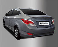 Накладки на задние стопы Hyundai Accent Sd 2011- 2шт Декоративные накладки на задние фонари авто 2