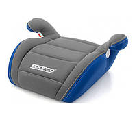 Автокресло кресло бустер детское SPARCO F100K 15-36 кг серо-синее универсальное автомобильное 2