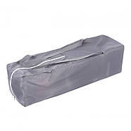 Манеж дитячий ігровий квадратний EL CAMINO ME 1097 CASTLE Pink Gray 2 кільця тканина льон, фото 5