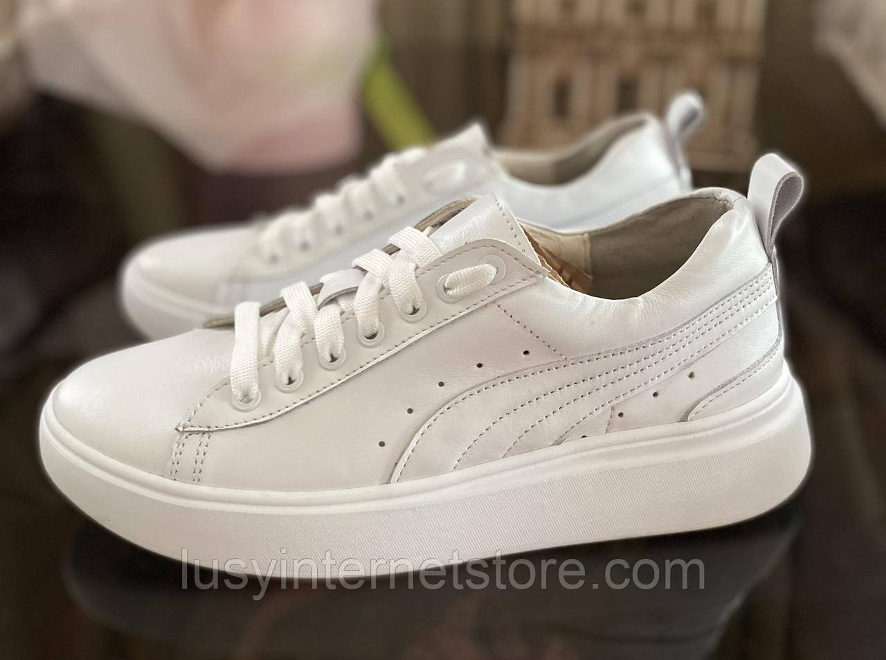 Кросівки шкіряні жіночі від виробника модель КЛ23-18, фото 1