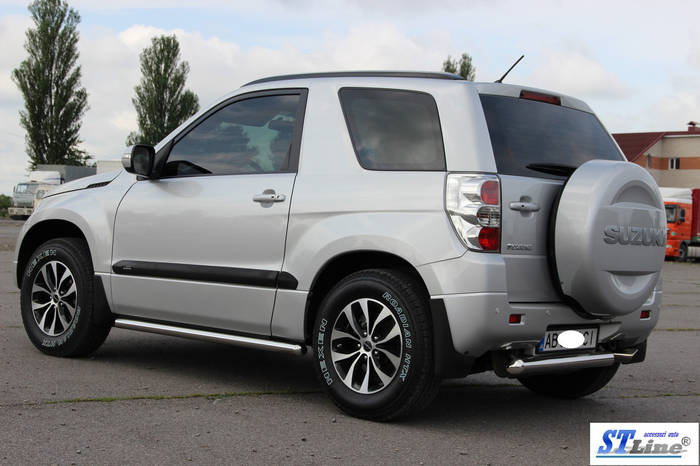 Купить Suzuki Grand Vitara II 05-12 боковые пороги подножки труба на ...