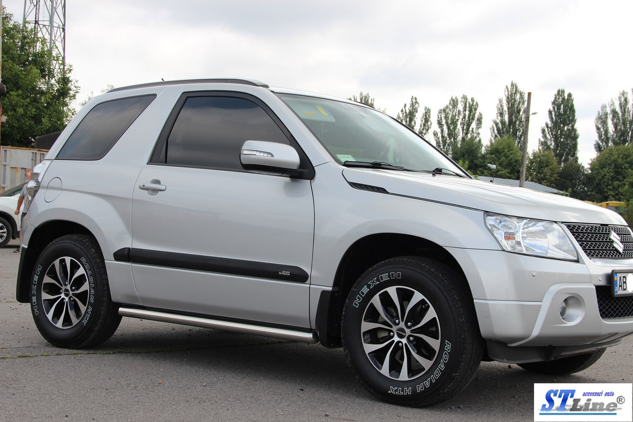 Купить Suzuki Grand Vitara II 05-12 боковые пороги подножки труба на ...