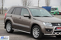 Suzuki Grand Vitara II 12-15 боковые пороги подножки труба на для Сузуки Гранд Витара Suzuki Grand Vitara II 2