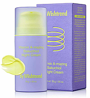 Нічний крем з ретинолом та бакучіолом by wishtrend vitamin a-mazing bakuchiol night cream 30 мл