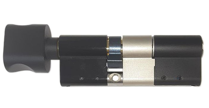 Циліндр Mul-t-lock Interactive+ ключ/тумблер чорний (Ізраїль), фото 1