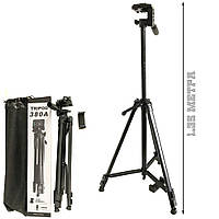 Штатив-тренога для смартфона и камеры TriPod 380A Трипод с поворотной головкой раскладной 0.5-1.35м ICN