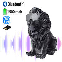 Мобильная Bluetooth колонка USB MP3 плеер Ukc CHM19 Черная, беспроводная колонка USB microSD MP3 плеер ICN