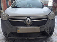 Renault Dokker 2012- зимняя заглушка накладка защита на решетку радиатора Рено Доккер Renault Dokker 2012- 2