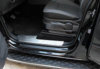 Накладки на пороги Volkswagen Amarok 2010- внутренние 4шт Защитные накладки на пороги автомобиля 2