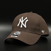 Оригинальная коричневая кепка 47 brand New York Yankees B-MVPSP17WBP-BW-OSF