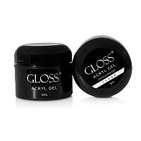 Акрил-гель GLOSS Clear (прозорий) в баночці, 30 мл