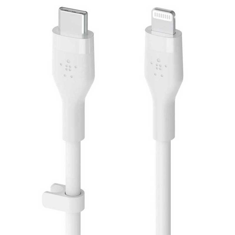 Кабель Belkin BoostCharge Flex USB Type-C - Lightning (M/M), 2 м, White (CAA009bt2MWH) OEM, фото 1