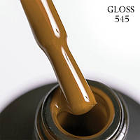 Гель-лак для нігтів GLOSS 545 (світло-коричневий), 11 мл