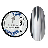 Saga Professional Mercury Paint - гель-краска жидкий металл, серебро, 5 мл