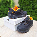 Кросівки чоловічі Merrell Vibram зимові на флісі чорні з жовтогарячим низькі водонепроникні теплі, фото 7