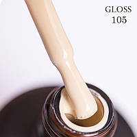 Гель-лак для нігтів GLOSS 105 ванільний, 11 мл