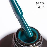 Гель-лак для нігтів GLOSS 310 (смарагдовий), 11 мл
