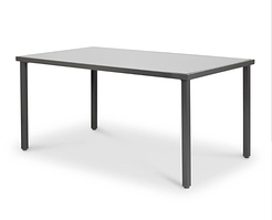 Металевий стіл Dallas 150 х 90 см зі скляною стільницею