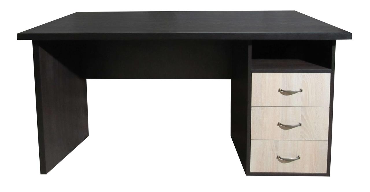 Стіл письмовий Рино (плюс) (ширина 1100) МАКСІ-МЕбель Венге магія/Дуб сонома (5102568), фото 1