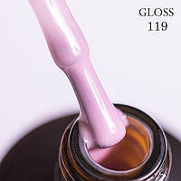 Гель-лак для нігтів GLOSS 119 (світло-рожевий камуфлюючий), 11 мл
