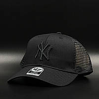 Оригинальная черная кепка с сеткой 47 Brand MLB New York Yankees Branson