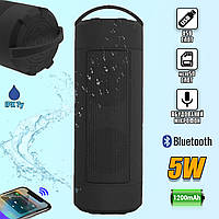 Портативная Bluetooth колонка JEDEL Wаvе 118 WATERPROOF громкая связь, IPX7, USB, microSD, Black ICN