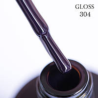 Гель-лак для нігтів GLOSS 304 (темно-фіолетовий), 11 мл