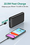 A ADDTOP Power Bank 26800 мА·год Портативний зарядний пристрій зі швидким заряджанням 22,5 Вт USB-павер банк, фото 3