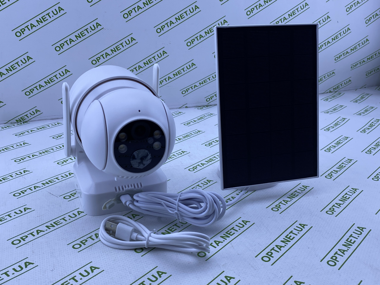 Камера WIFI відеоспостереження на сонячній батареї W06 App ICSEE 2mp поворотна вайфай зовнішня, фото 1