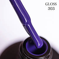 Гель-лак для нігтів GLOSS 303 (класичний фіолетовий), 11 мл