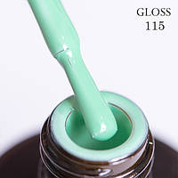 Гель-лак для нігтів GLOSS 115 (бірюзовий), 11 мл