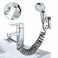 Душова лійка насадка на умивальник з перемикачем Mix Shower Mini Душова система з гнучким шлангом