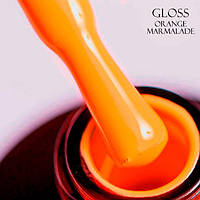 Гель-лак GLOSS Orange Marmalade 504 (яскраво-помаранчевий неоновий), 11 мл