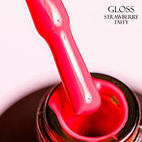 Гель-лак для ногтей GLOSS Strawberry Taffy 500 (ярко-клубничный неоновый), 11 мл