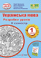 Розробки уроків. Українська мова 1 клас (до підручника Кравцової II семестр)