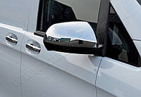 Накладки на зеркала Mercedes Vito W447 2014- Abs-хром. 2шт Автомобильные декоративные накладки 2