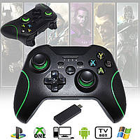 Игровой беспроводной геймпад X-ONE аккумуляторный джойстик для XBox One, PlayStation 3, PC, Android Black ICN
