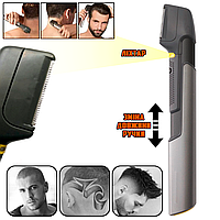 Триммер-электробритва для головы, лица, тела Titanium Micro-Trim 035TS, подсветка и выдвижная ручка ICN