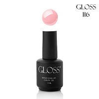 Гель-лак для ногтей GLOSS 116 (розово-молочный), 5 мл