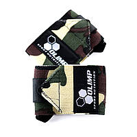 Кистевые бинты для жима и тяги для запястья Olimp Profi Wrist Wrap Camo